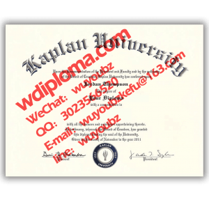 Diploma from kaplan university fake diploma 卡普兰大学毕业证